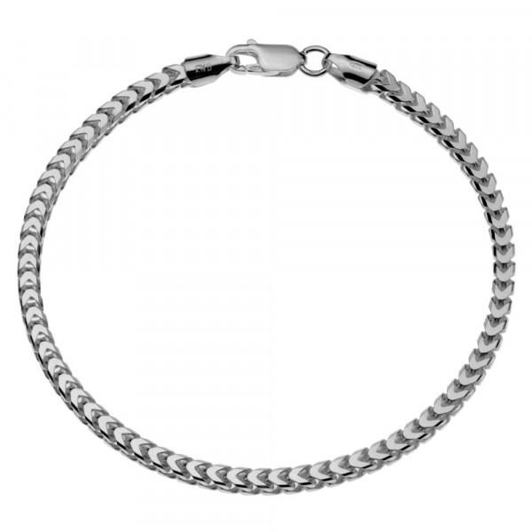 Franco armband van 925 sterling zilver. Deze armband is 3 mm breed en verkrijgbaar in de lengtes 20 en 21 cm. Wordt gratis verzonden binnen NL.